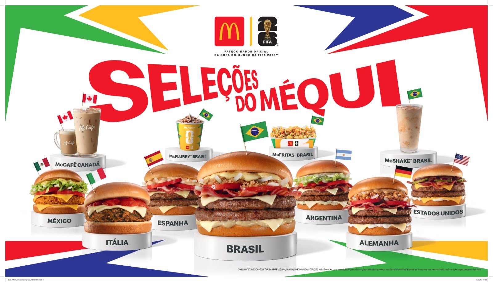 Saiu a convocação mais aguardada para Copa do Mundo FIFA 2026: McDonald’s anuncia Seleções do Méqui
