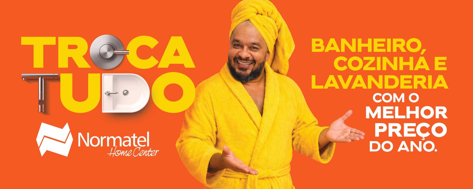 Advance assina estratégia e criação da campanha Troca Tudo Normatel para banheiro, cozinha e lavanderia