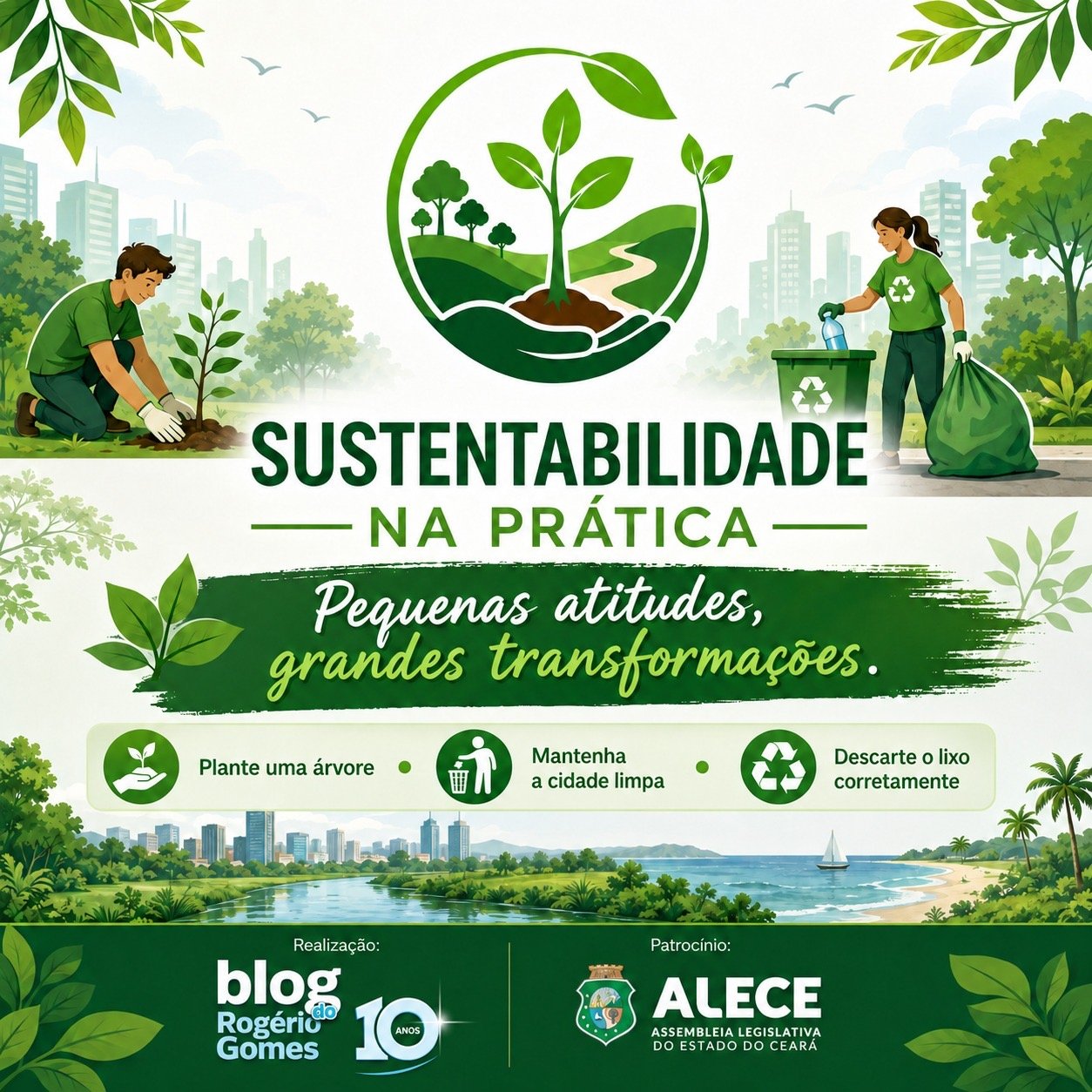 Blog do Rogério Gomes realiza ação ambiental “Sustentabilidade na Prática” com patrocínio da Assembleia Legislativa do Ceará