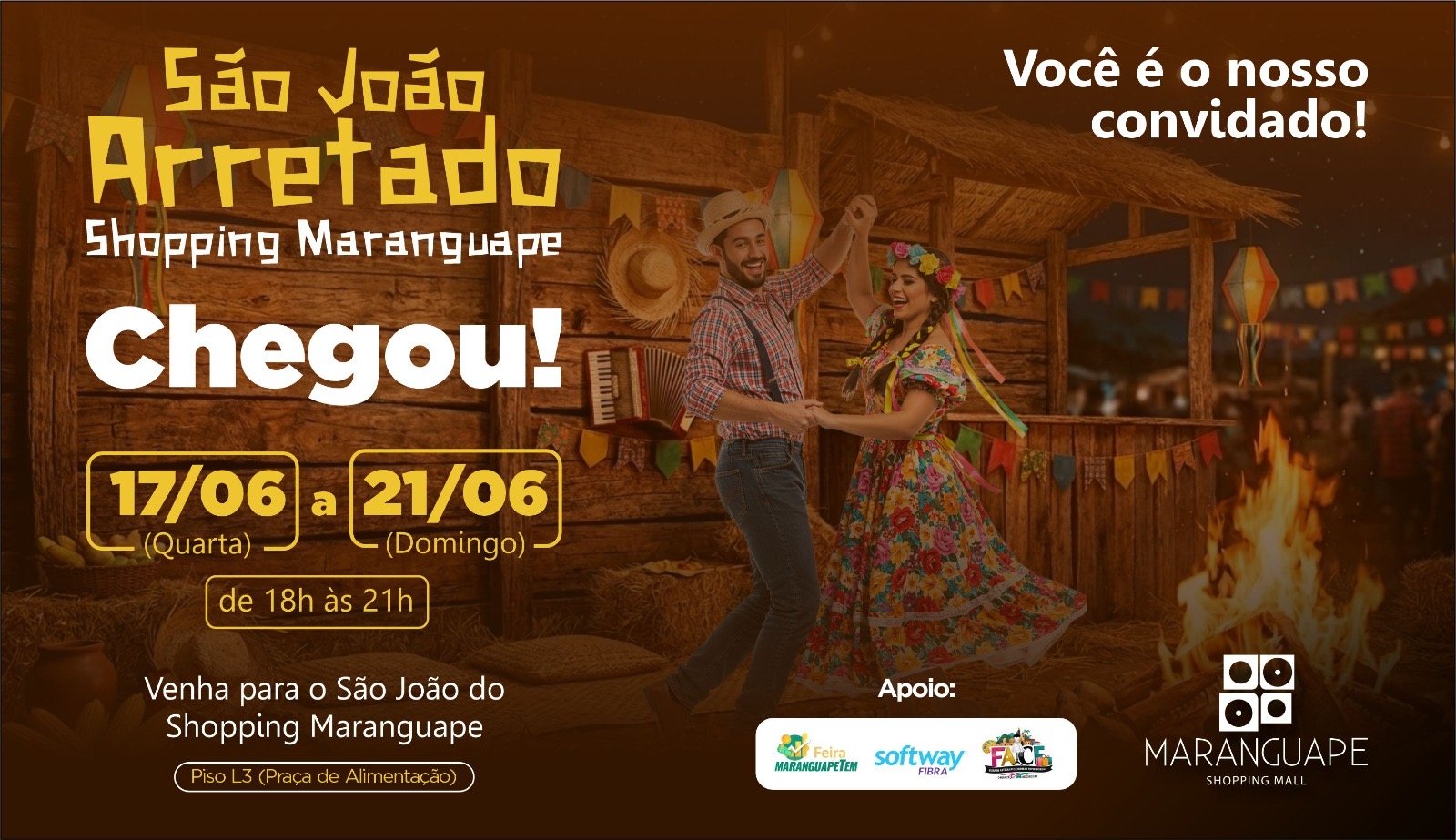 Shopping Maranguape promove Junho Arretado com atrações para toda a família
