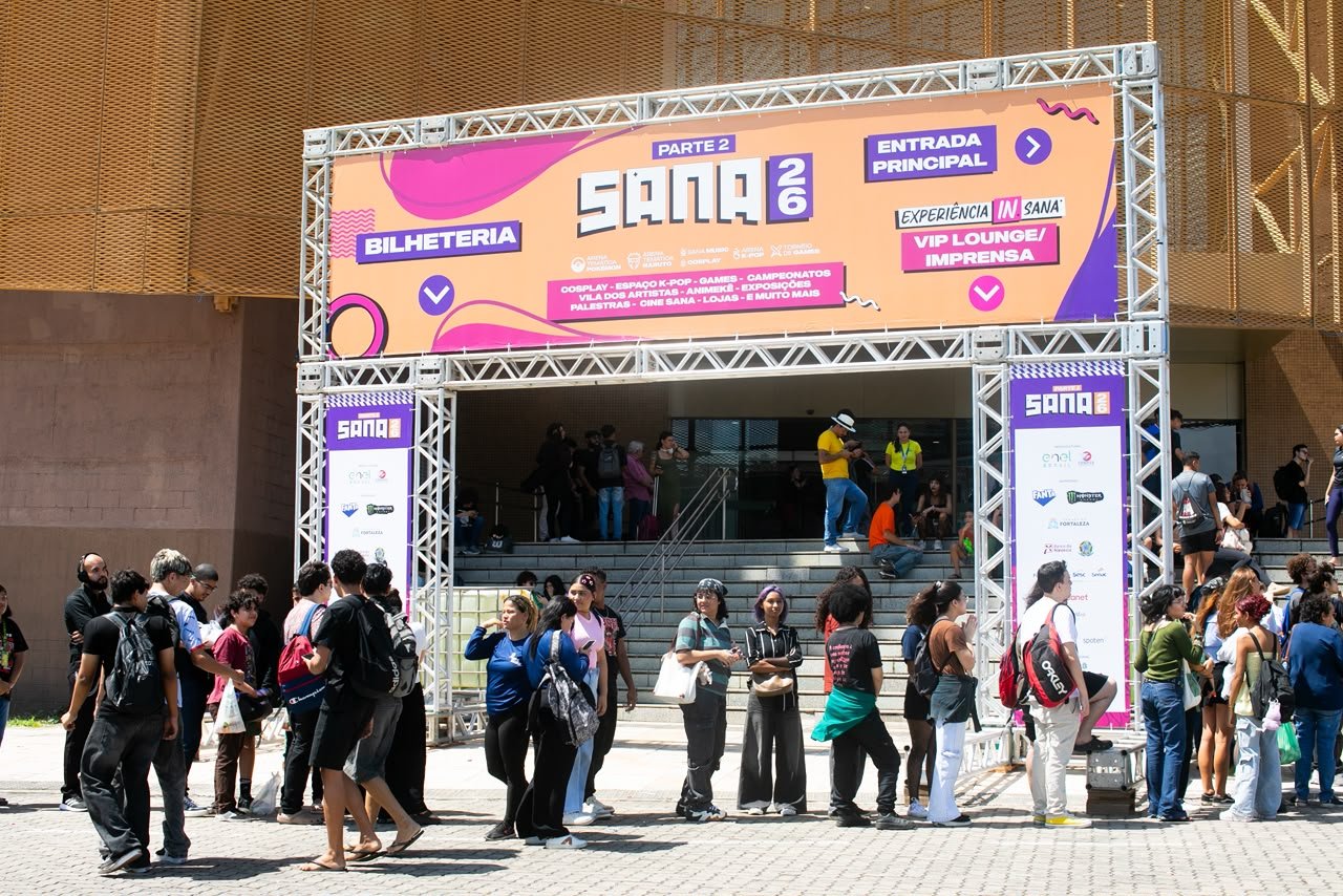 Primeiro dia do Sana 2026 Parte 2 reúne milhares de fãs e confirma Fortaleza como capital da cultura pop
