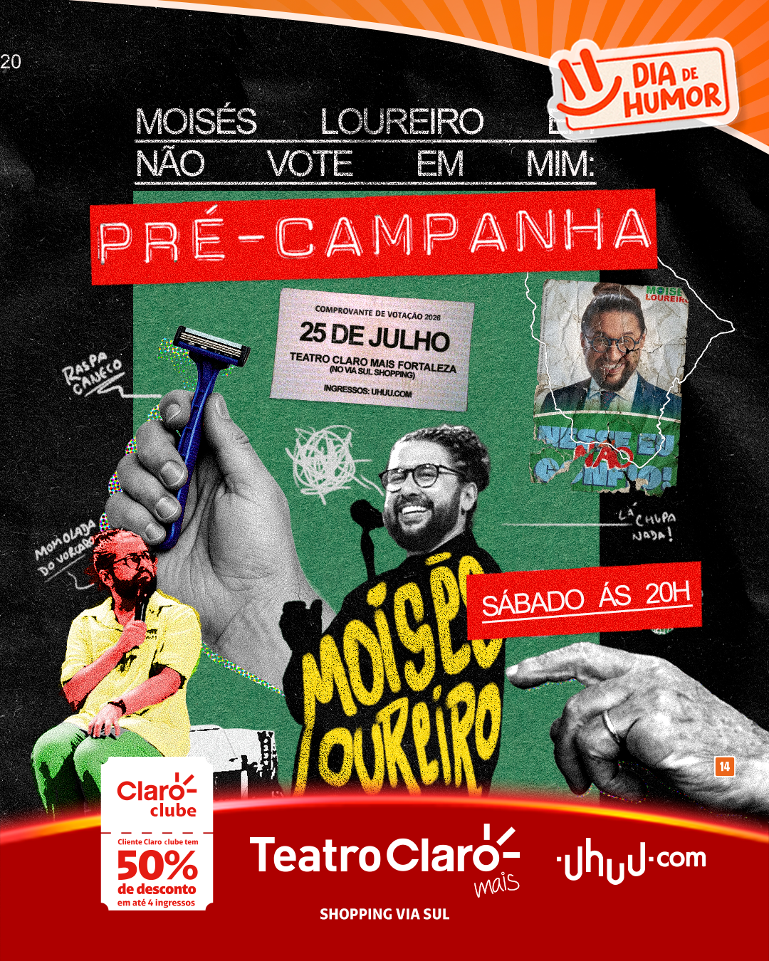 Com show inédito de Tiê e comédia de Moisés Loureiro, Teatro Claro MAIS Fortaleza anuncia programação de julho